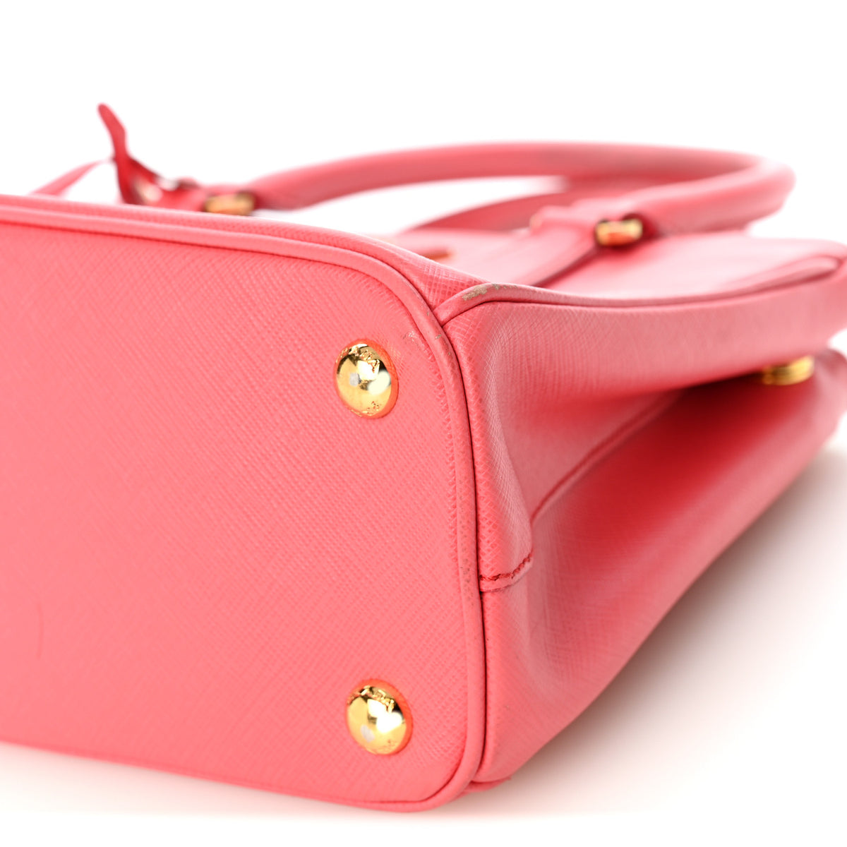 Prada Saffiano Mini Galleria Double Zip Tote Peonia 9 of 10