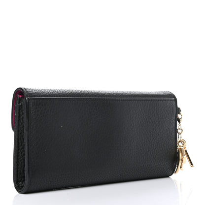 Christian Dior Bullcalf Diorissimo Slim Envelope Wallet Black Rose Indien 3 of 8