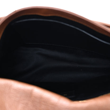 Saint Laurent Crinkled Calfskin Matelasse Monogram Medium Niki Chain Satchel Light Caramel 5 of 11