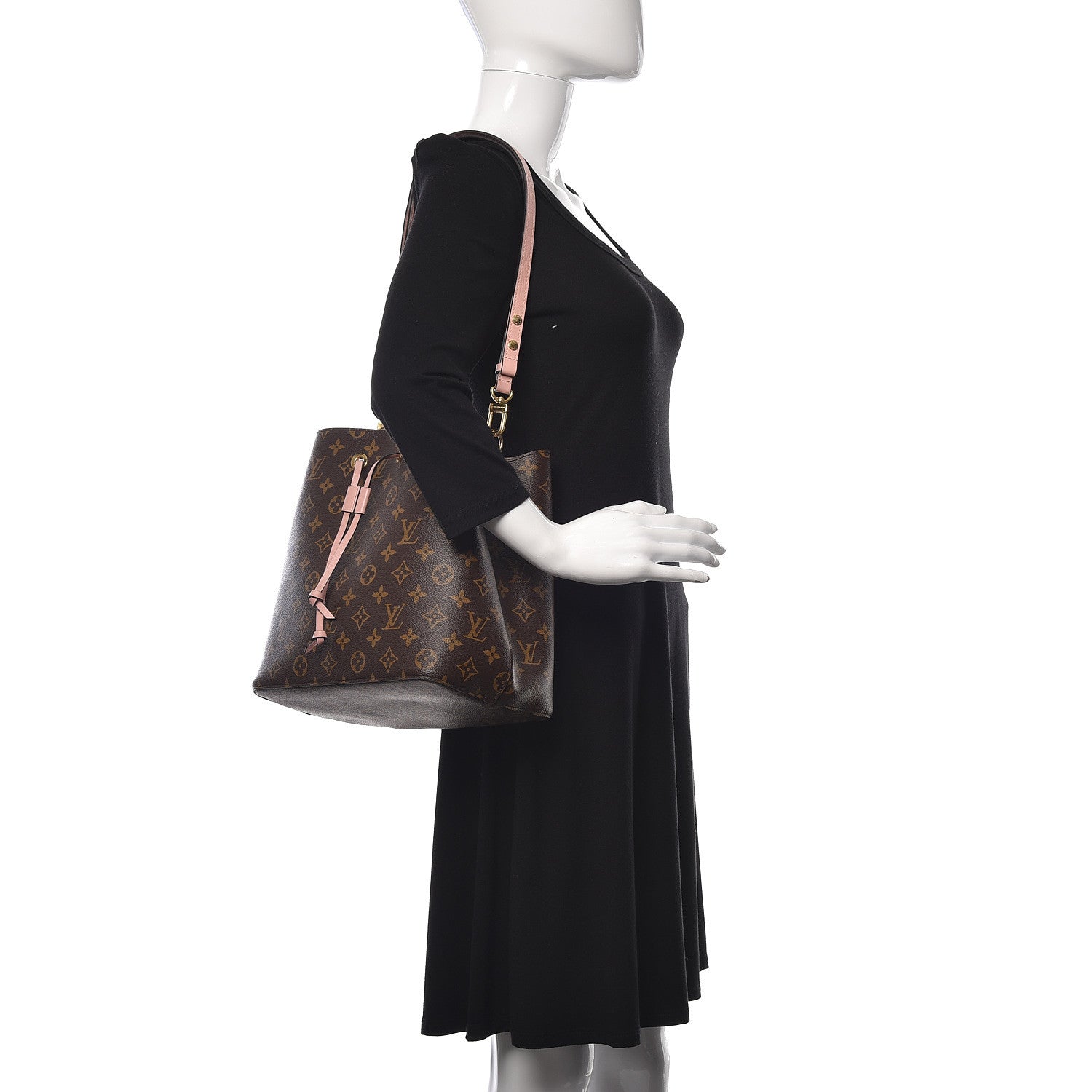 Louis Vuitton Monogram Neonoe MM Rose Poudre 2 of 14