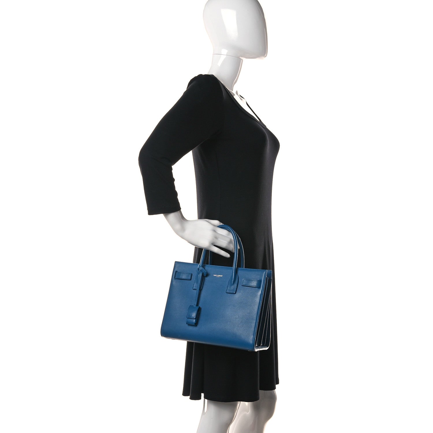 Saint Laurent Calfskin Baby Sac De Jour Indigo 2 of 28