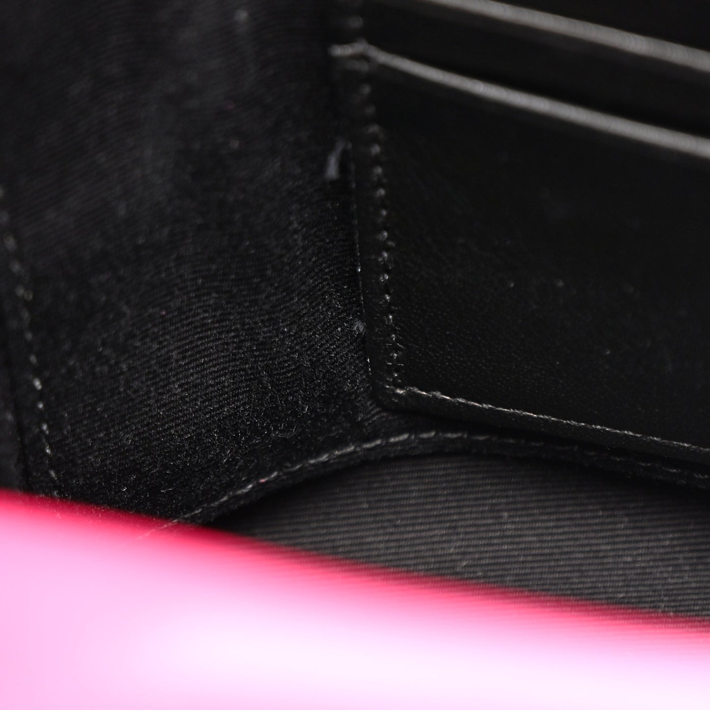 Lambskin Suede Patchwork Monogram Medium Jamie Fuchsia