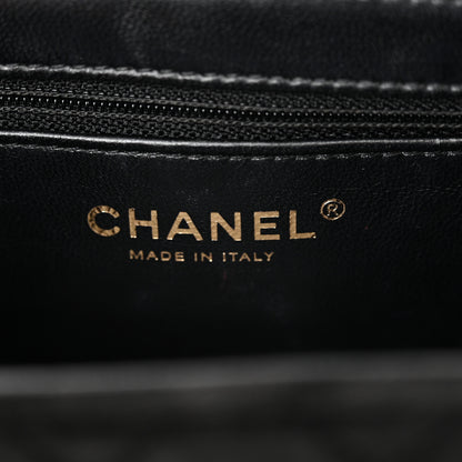 Chanel Velvet Quilted Nano Kelly Shopper Black 6 of 11