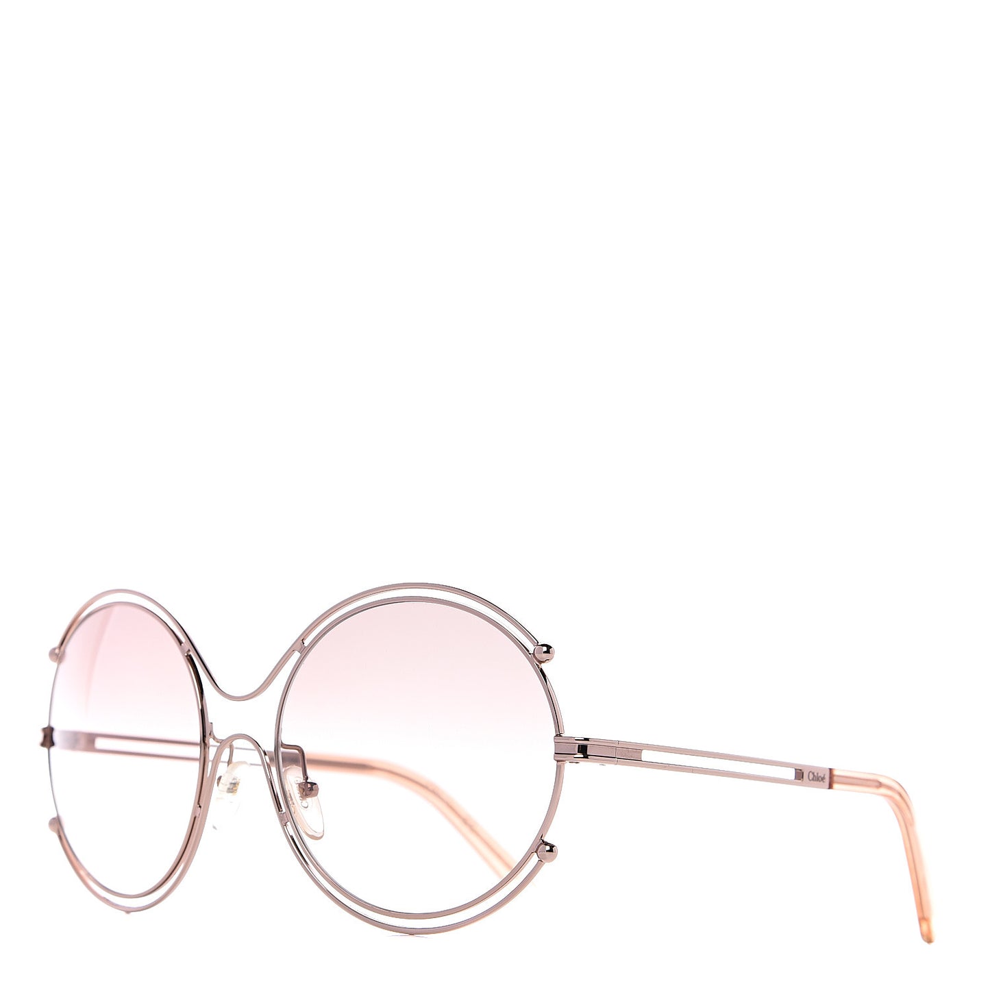 Isidora Oversized Round Sunglasses CE122S Rose Gold