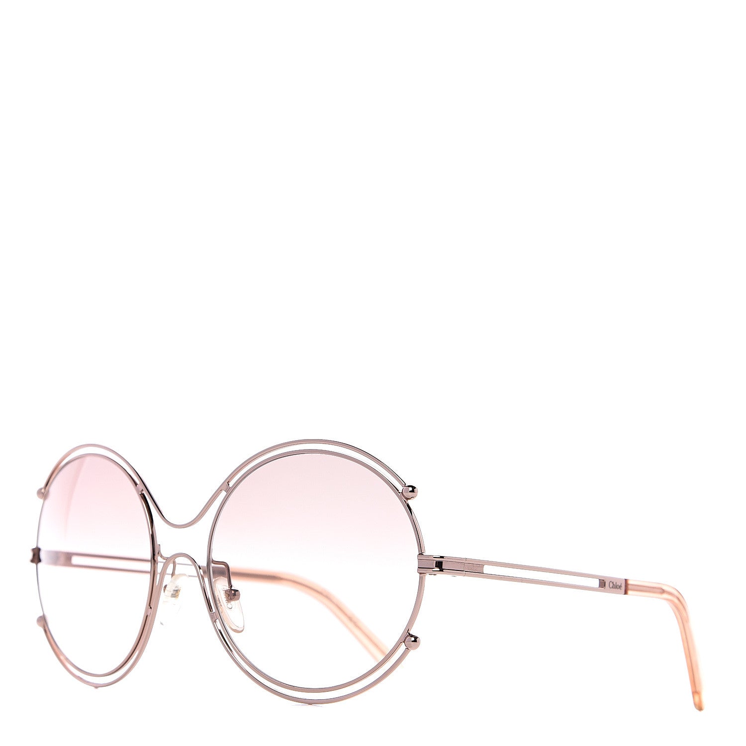 Chloe Isidora Oversized Round Sunglasses CE122S Rose Gold 1 of 6