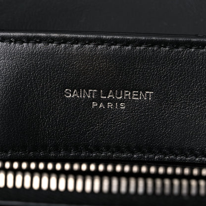 Saint Laurent Calfskin Y Quilted Monogram Small Loulou Chain Satchel Black 8 of 10