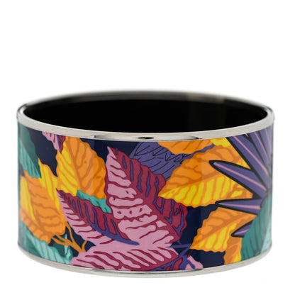 Hermes Enamel Printed Les Perroquet Extra Wide Bracelet 70 Vie D Artiste 3 of 6