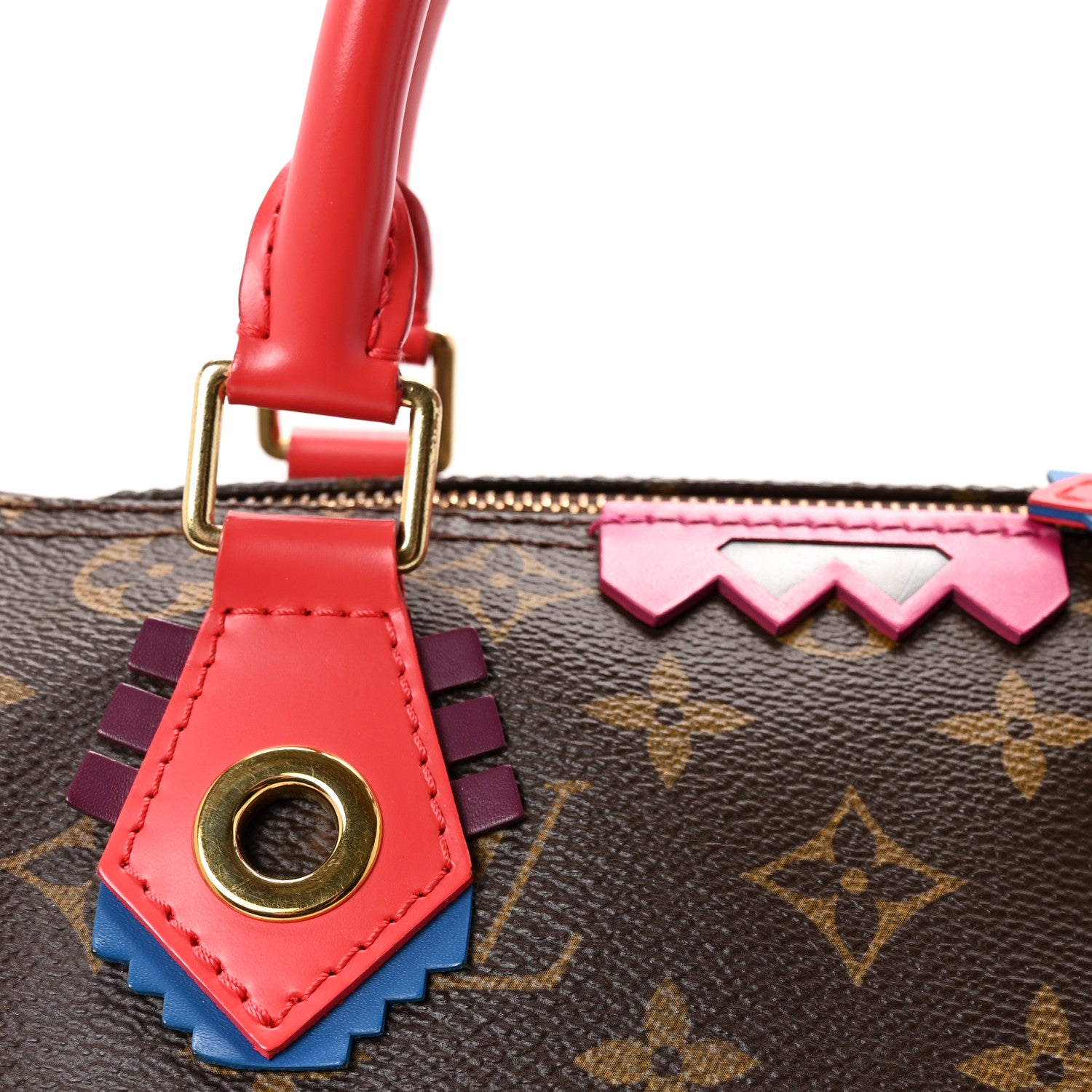 Louis Vuitton Monogram Totem Speedy 30 Flamingo 7 of 9