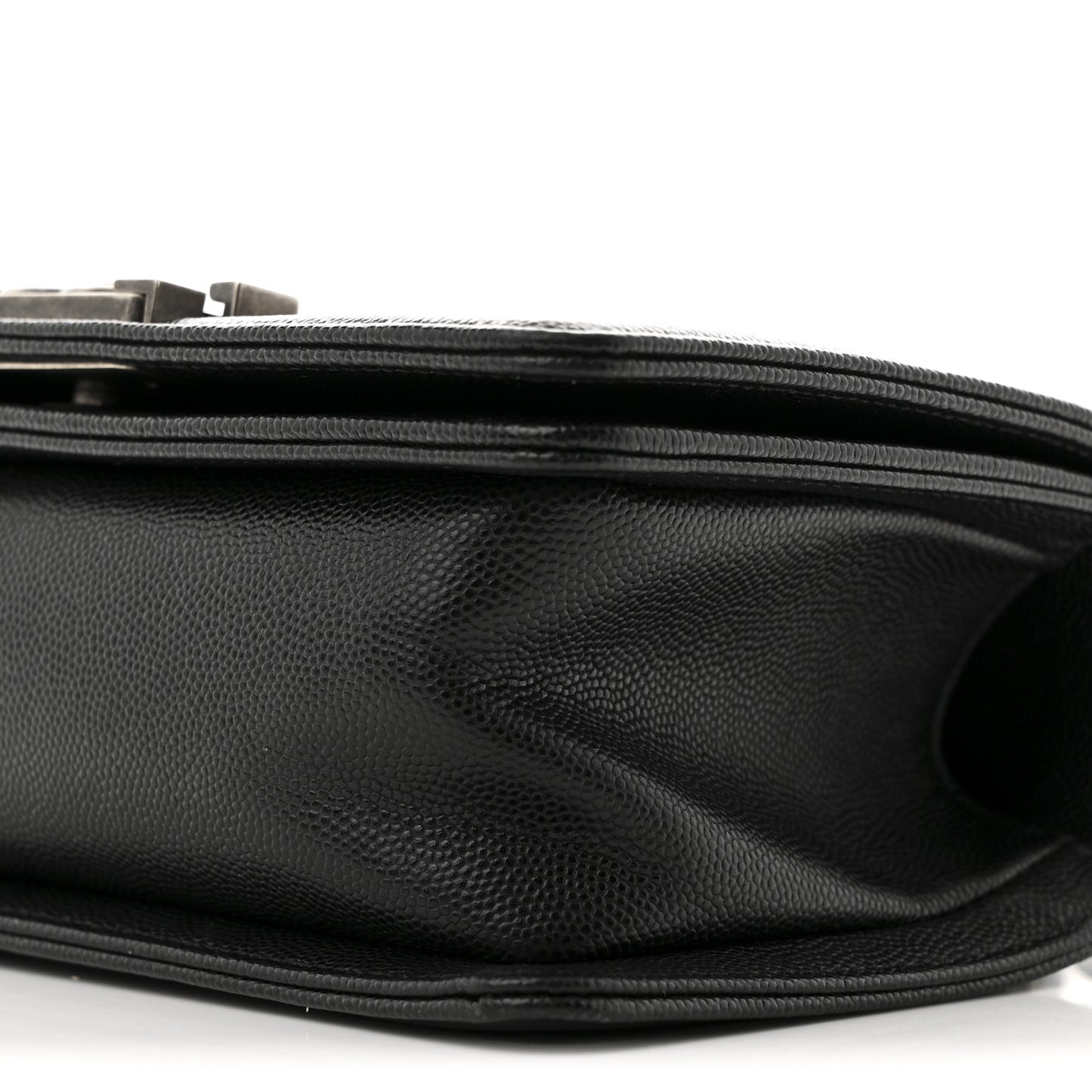 Caviar Quilted Small Boy Flap Black