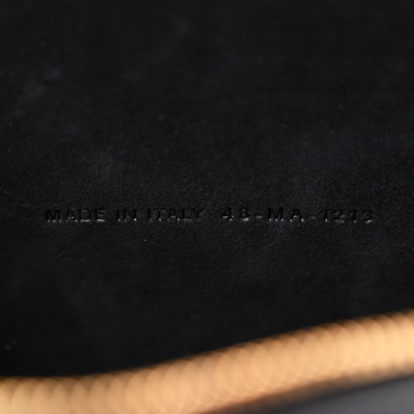 Grained Calfskin Caro Double Pouch Black
