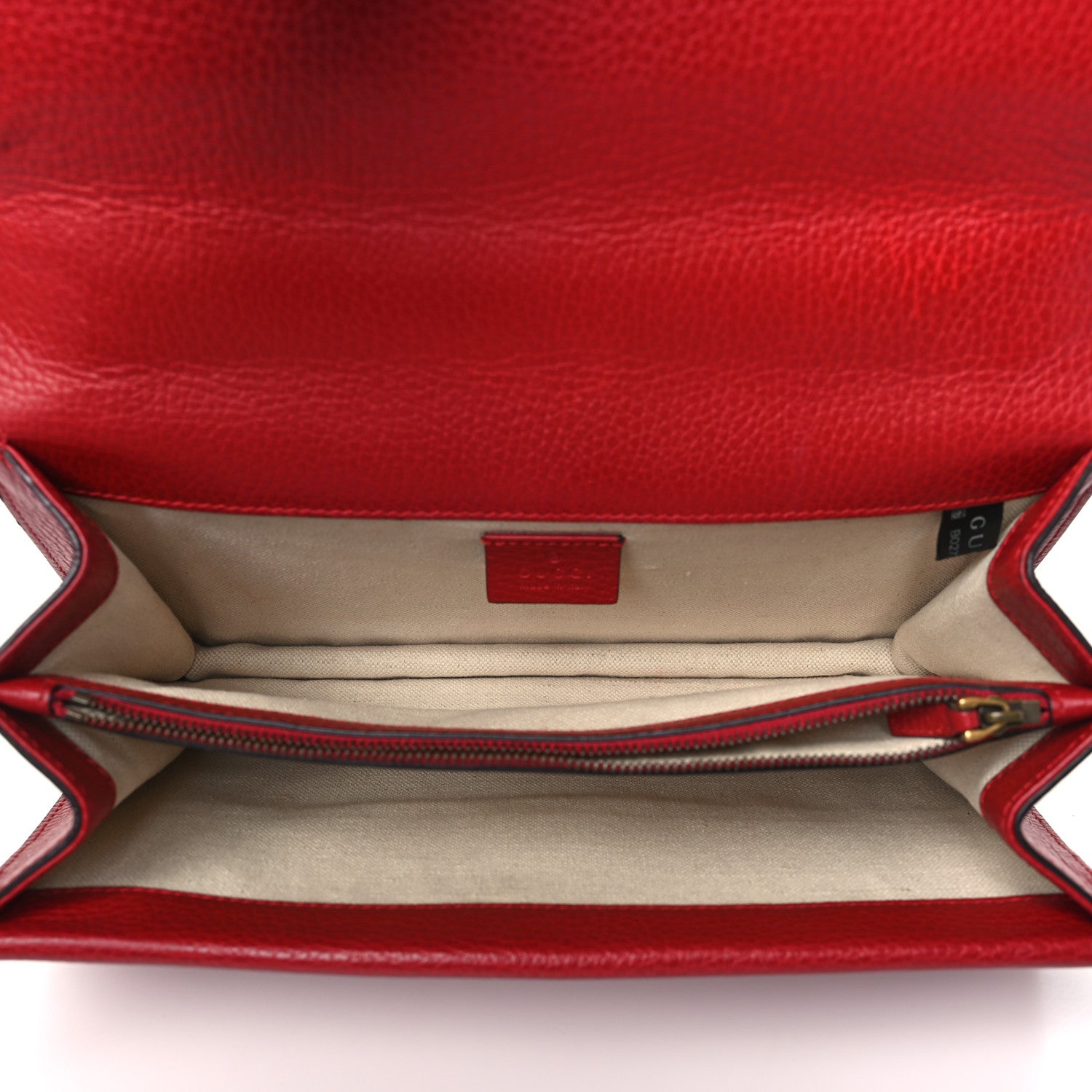 Gucci Dollar Calfskin Swarovski Crystal Small Dionysus Shoulder Bag Hibiscus Red 5 of 10