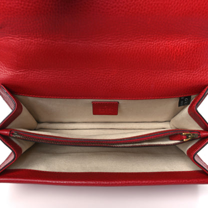 Gucci Dollar Calfskin Swarovski Crystal Small Dionysus Shoulder Bag Hibiscus Red 5 of 10