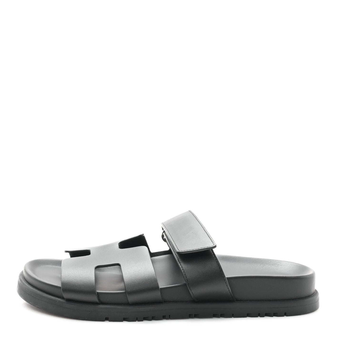 Calfskin Womens Chypre Sandals 36.5 Black