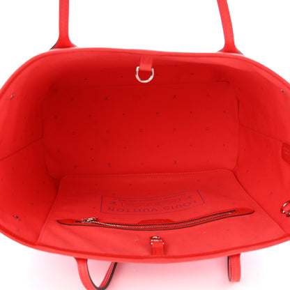 Louis Vuitton Monogram Escale Neverfull MM Rouge 5 of 12