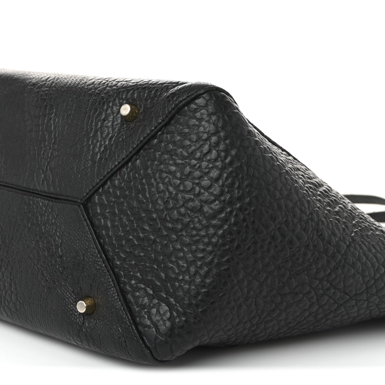 Burberry Signature Grain Calfskin Check Embossed Small Canterbury Black 11 of 15