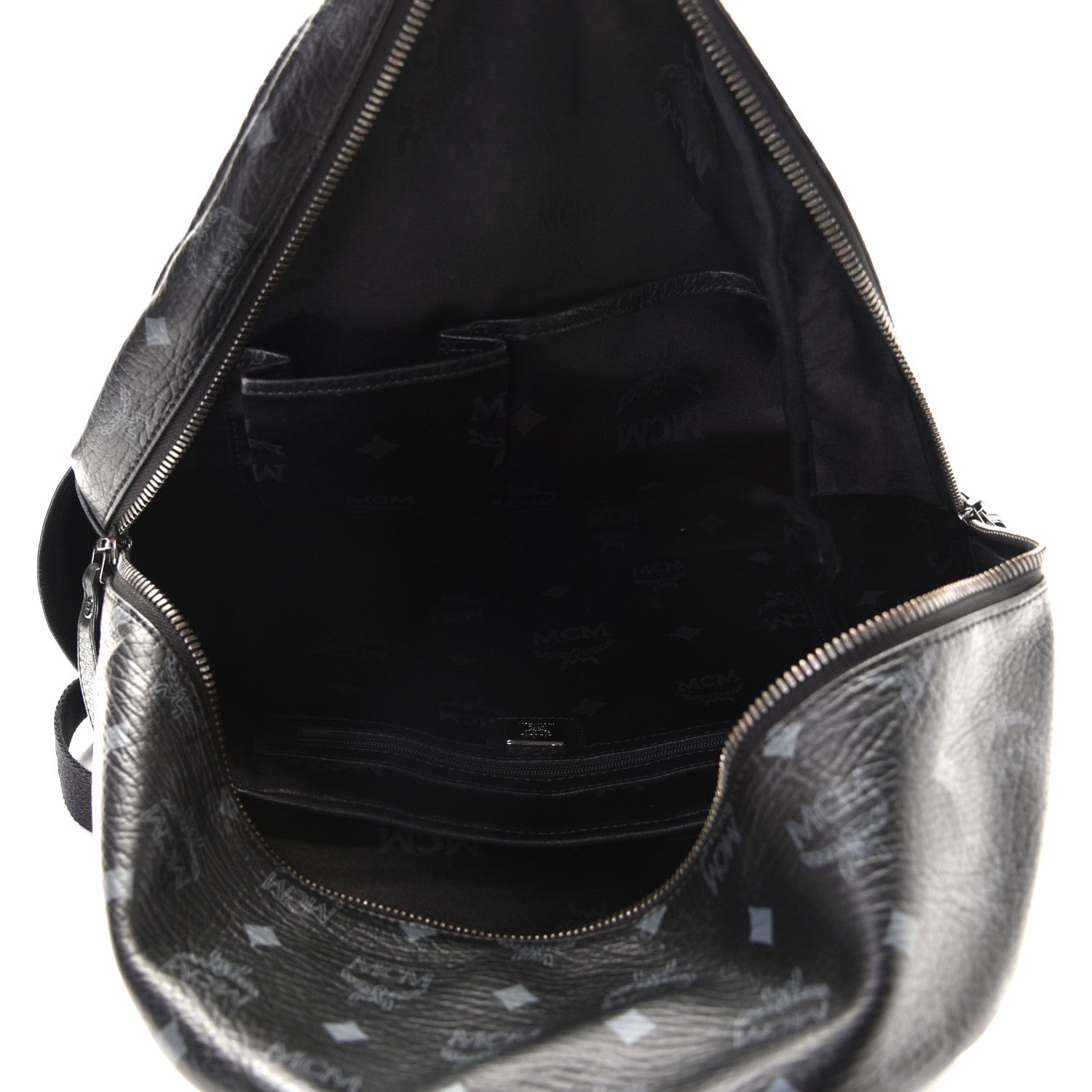 MCM Visetos Medium Sprinkle Stud Stark Backpack Black 5 of 9
