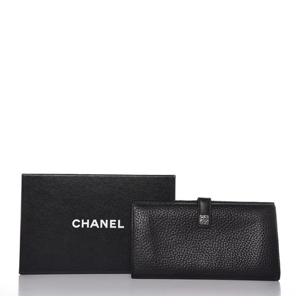 Chanel Calfskin CC Long Wallet Black 9 of 9