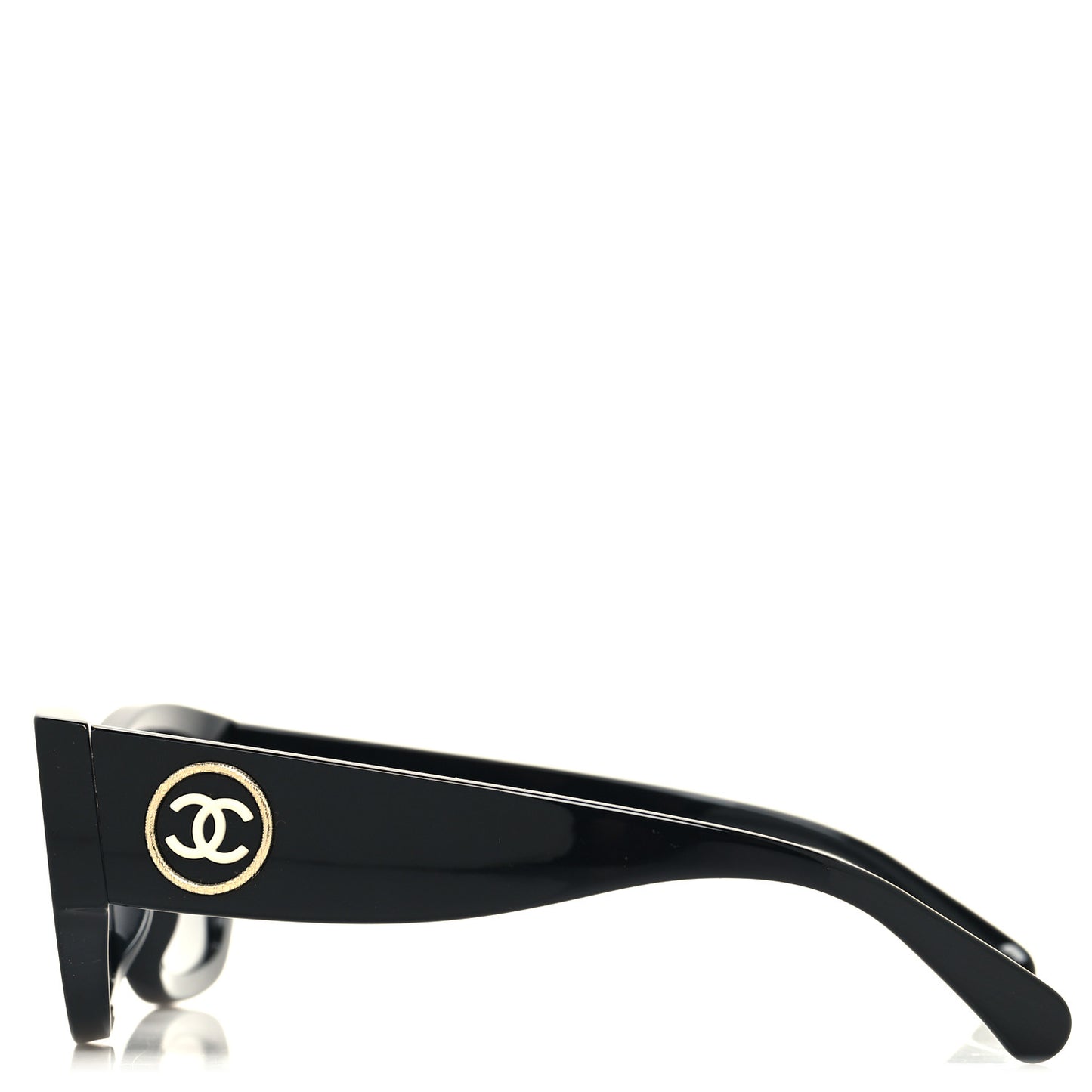 Acetate Rectangle Sunglasses 5507-A Black