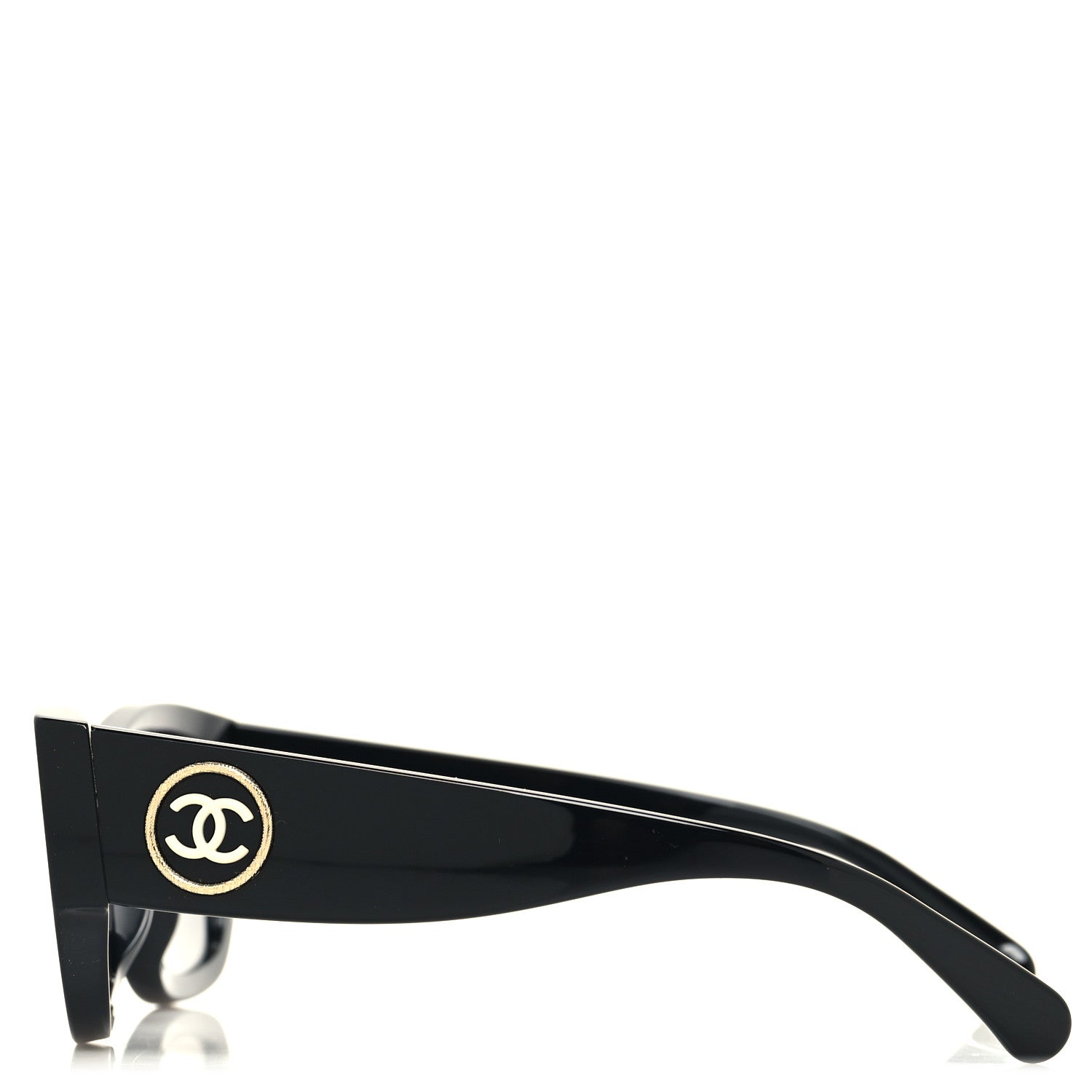 Chanel Acetate Rectangle Sunglasses 5507-A Black 3 of 8