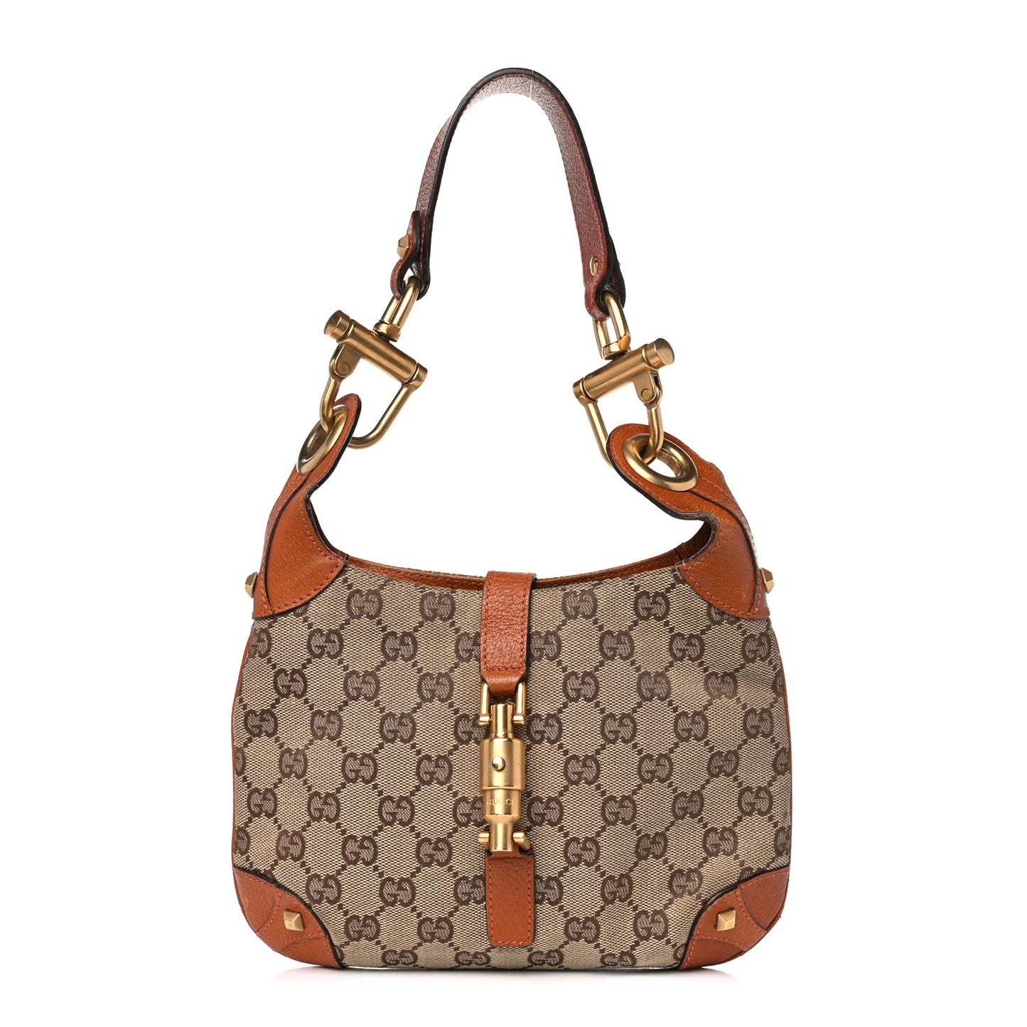 Monogram Mini Piston Lock Jackie O Hobo Orange