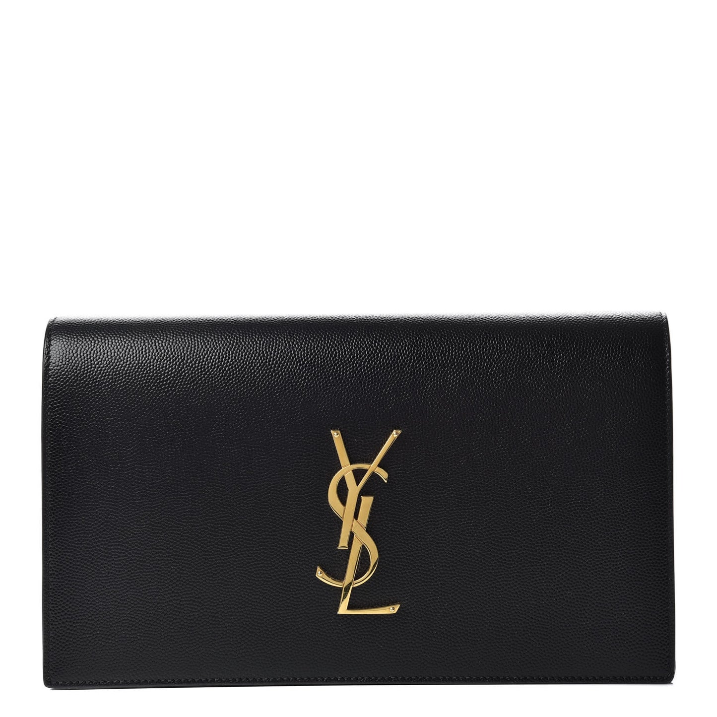 Grain De Poudre Classic Monogram Kate Clutch Black