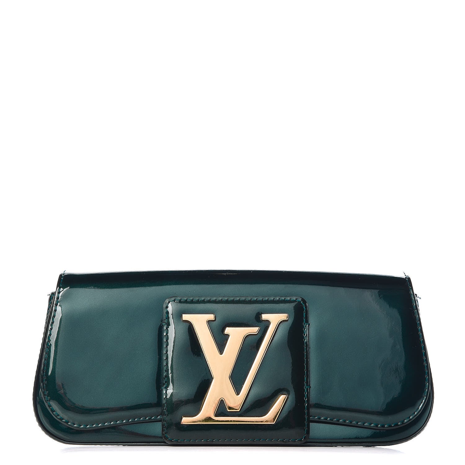 Louis Vuitton Patent Sobe Clutch Blue Nuit 1 of 13