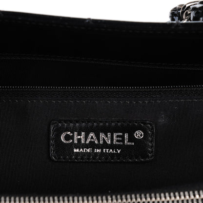 Chanel Patent Quilted Grand Shopping Tote GST Black 6 of 7