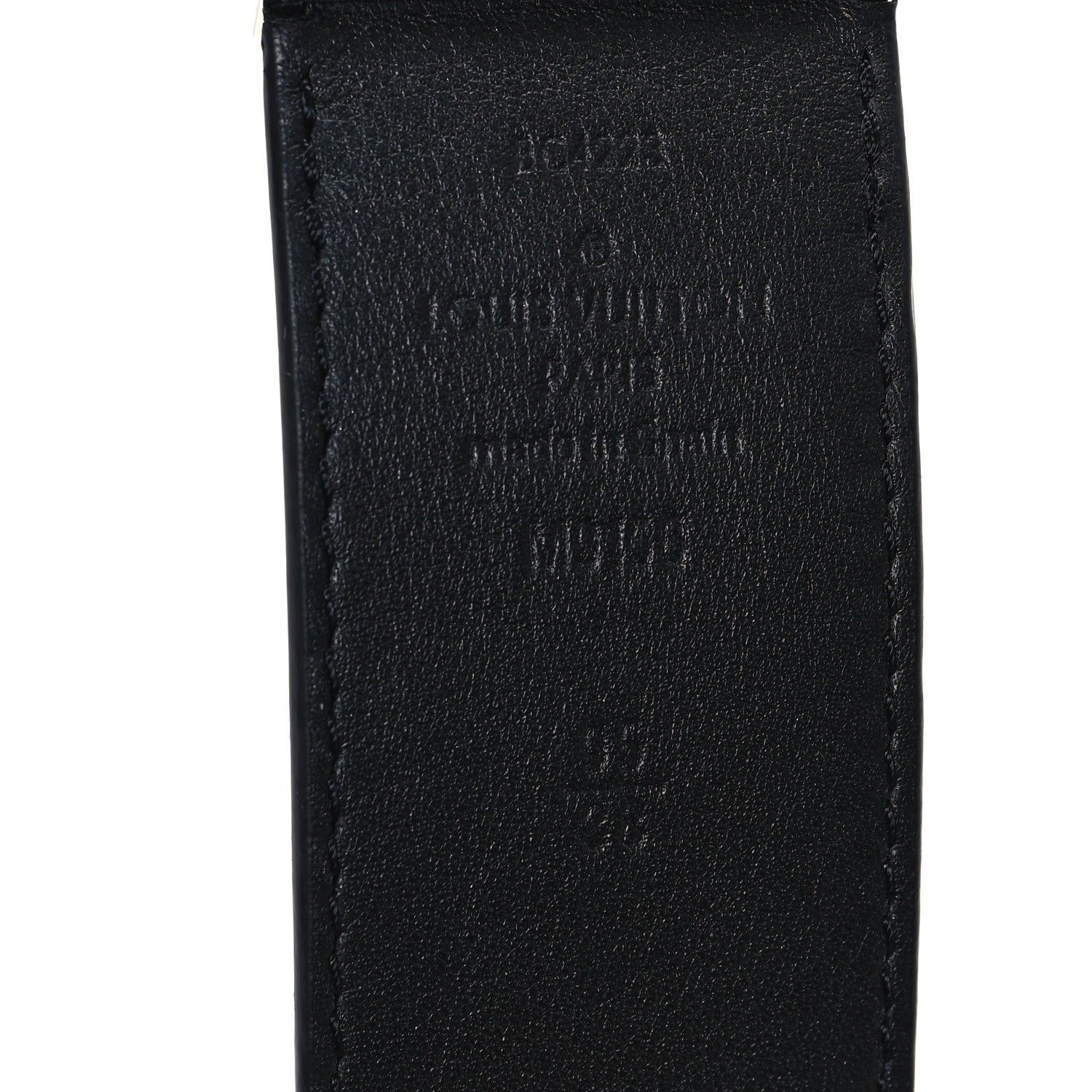 Louis Vuitton Damier Graphite Calfskin Belt 95 38 Black 3 of 5