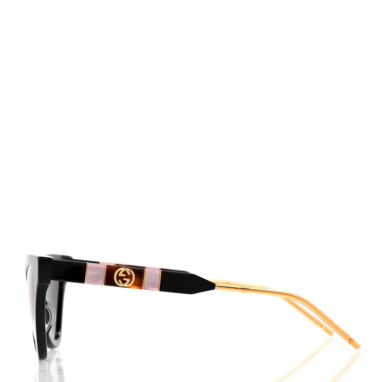 Gucci Acetate Cat Eye GG0708S Sunglasses Black 3 of 9