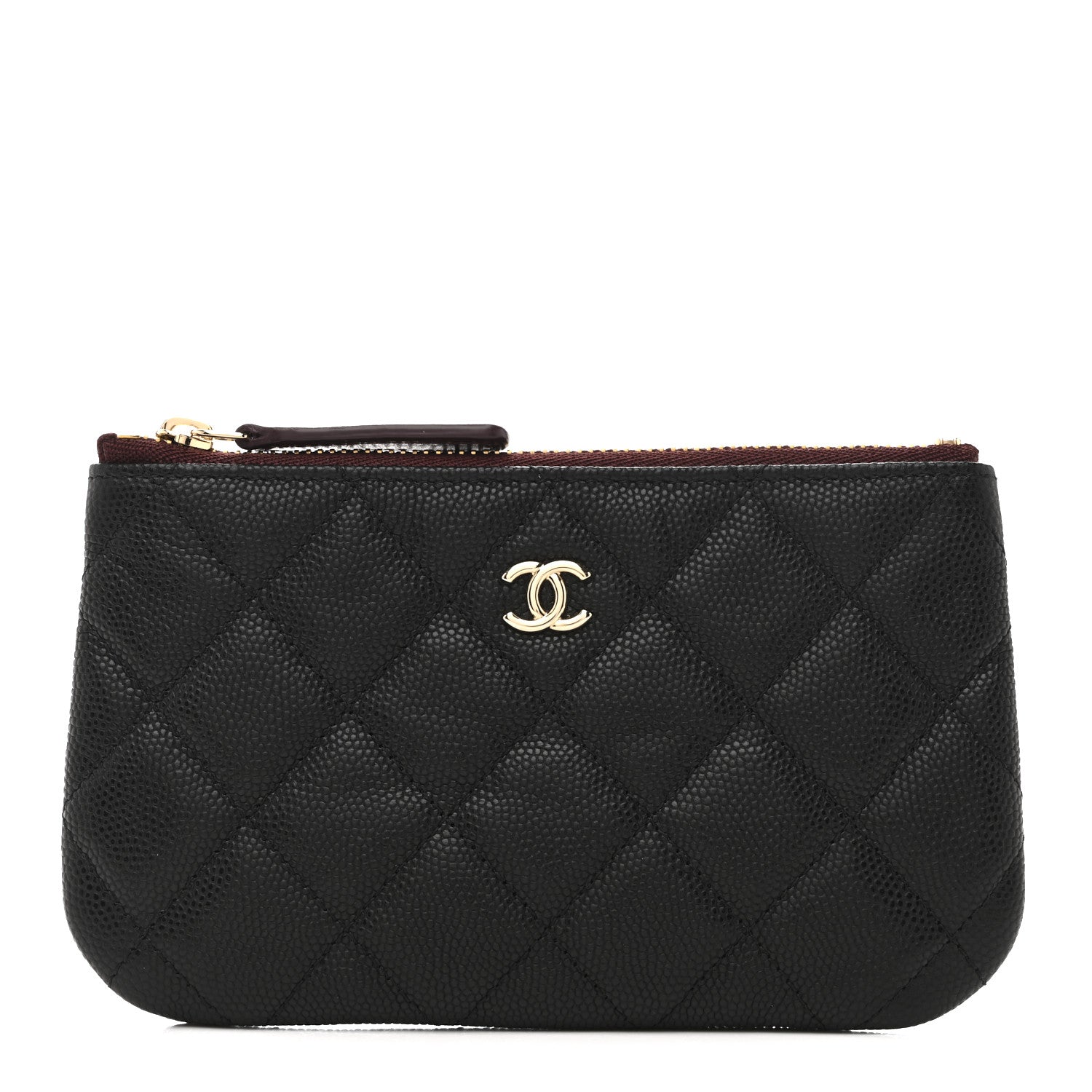 Chanel Caviar Quilted Small Cosmetic Case Black 1 of 8