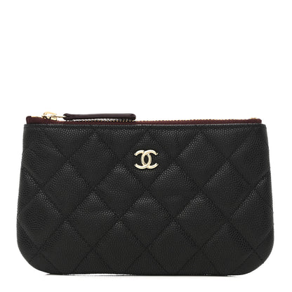 Chanel Caviar Quilted Small Cosmetic Case Black 1 of 8