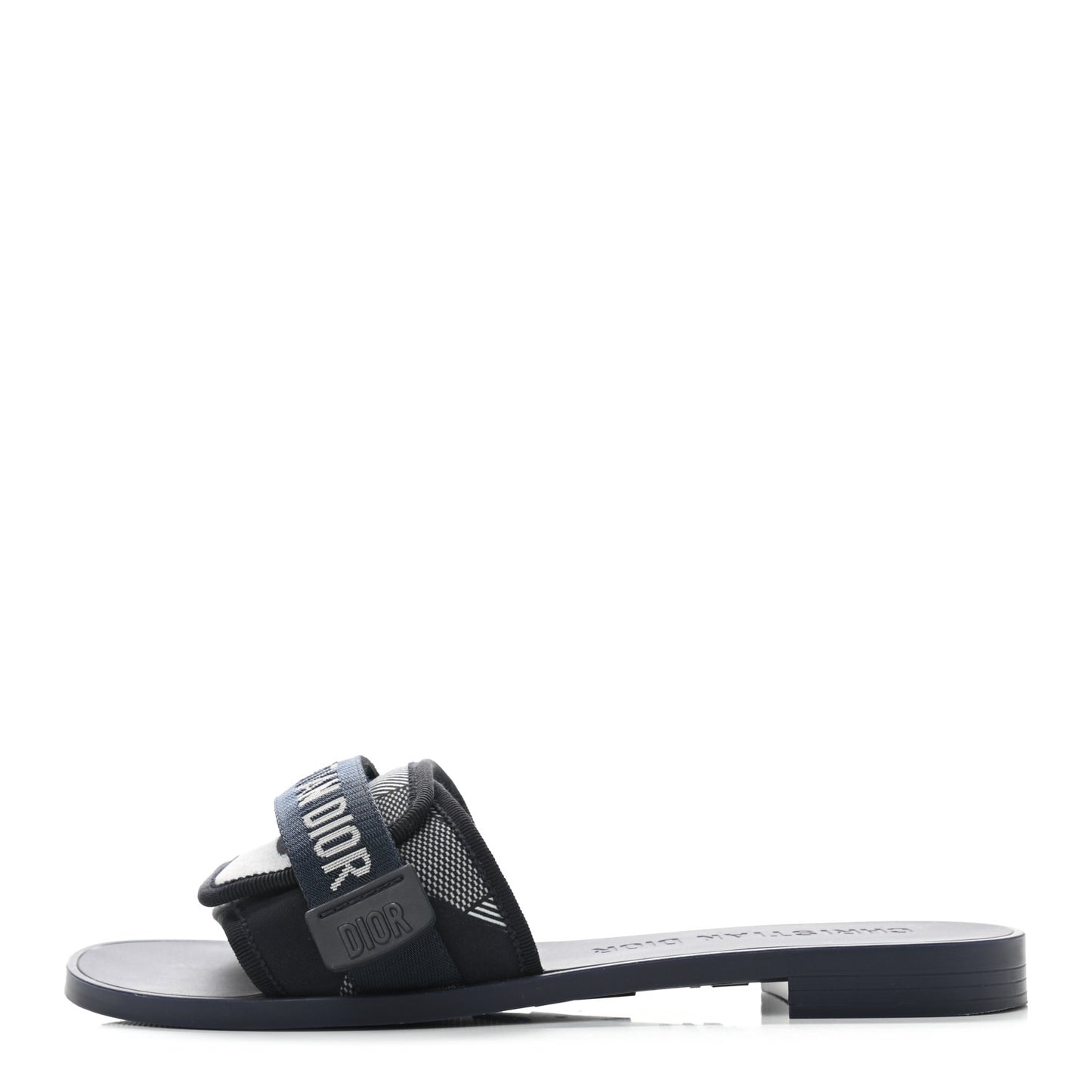 Technical Stretch Fabric Camouflage Dio(r)evolution Slide Sandals 38 Deep Blue