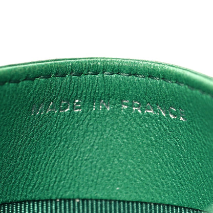Chanel Perforated Lambskin Quilted Card Holder Green 7 of 11
