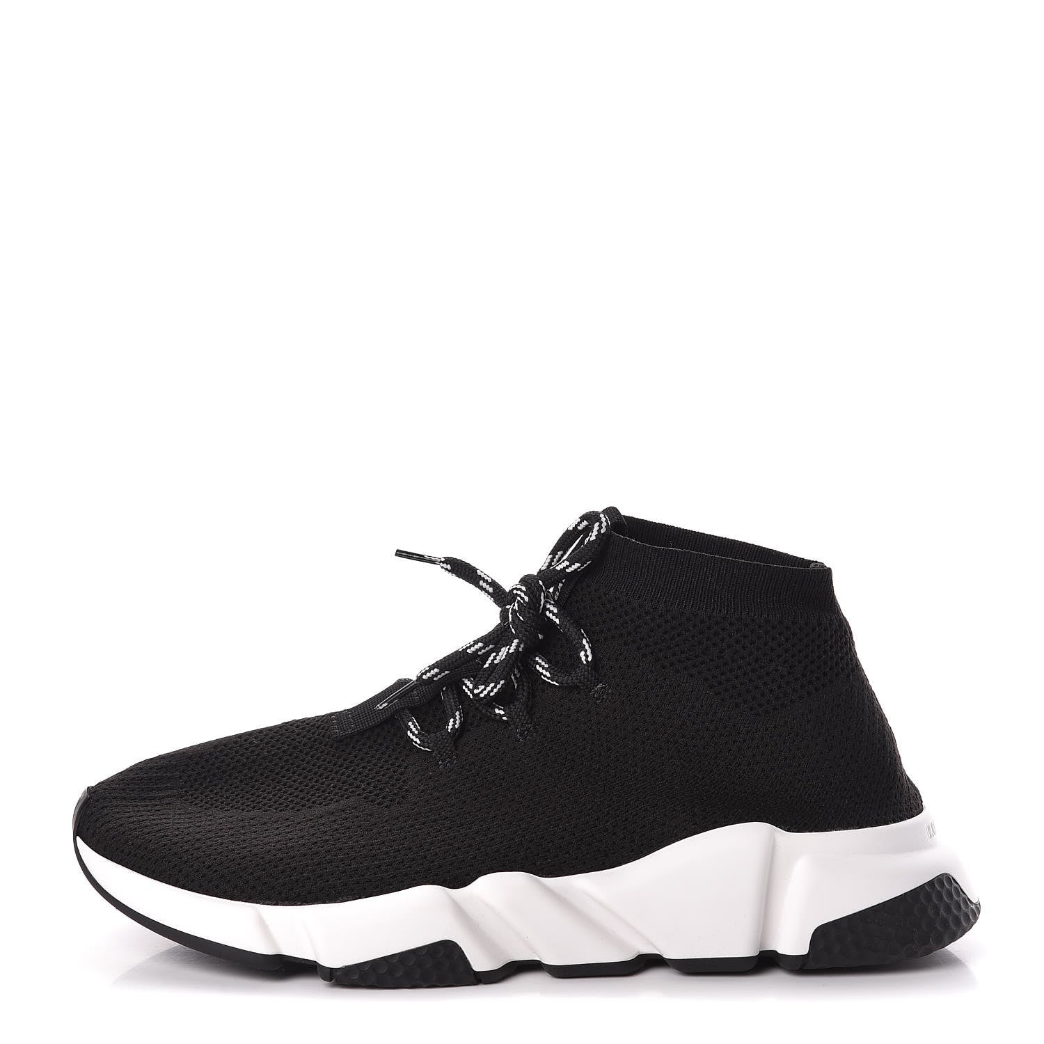 Balenciaga Knit Womens Speed Lace Up Sneakers 42 Black 1 of 10