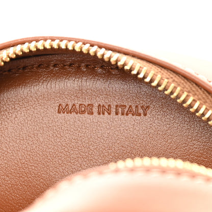 Celine Smooth Calfskin Cuir Small Triomphe Oval Crossbody Purse Tan 7 of 11