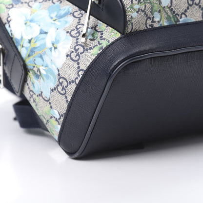 Gucci GG Supreme Monogram Blooms Small Day Backpack Blue 8 of 11