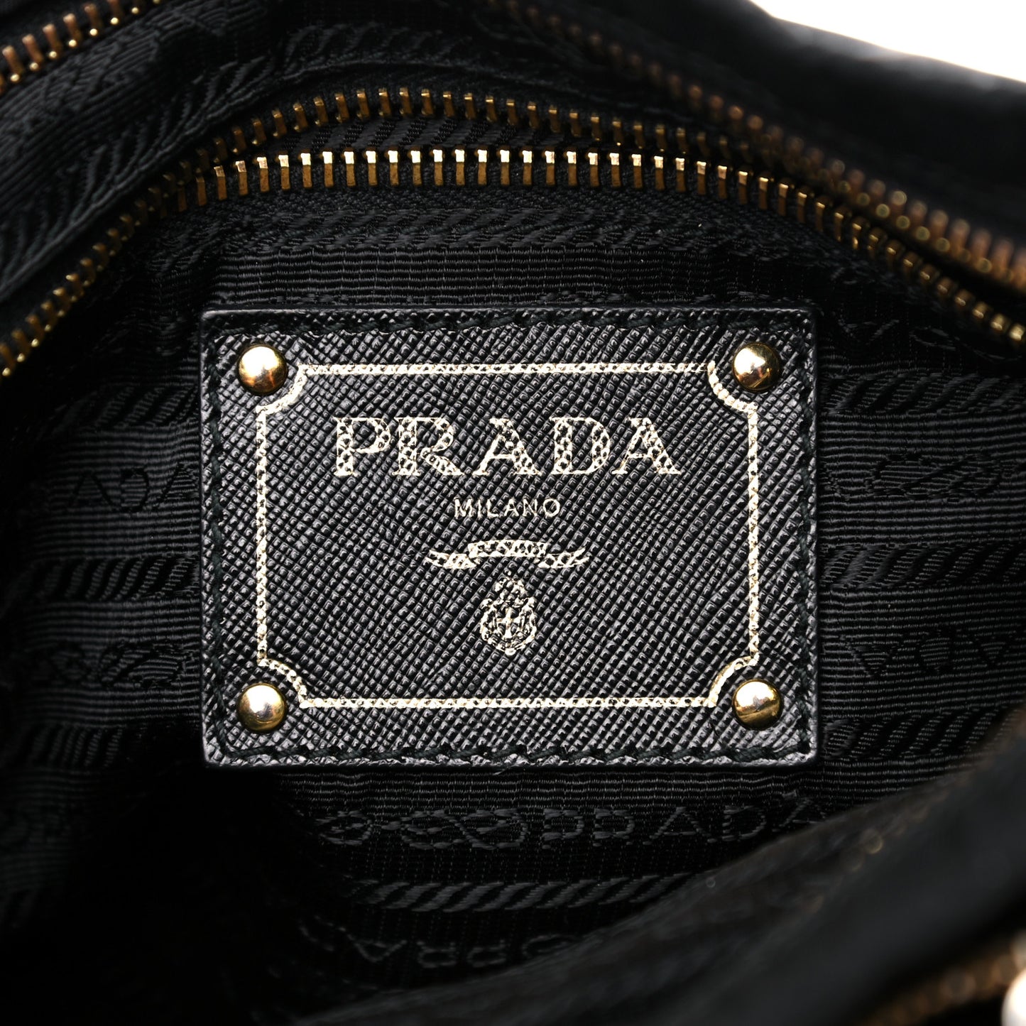 Nylon Saffiano Crossbody Bag Black