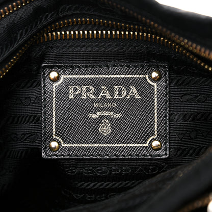Prada Nylon Saffiano Crossbody Bag Black 6 of 18