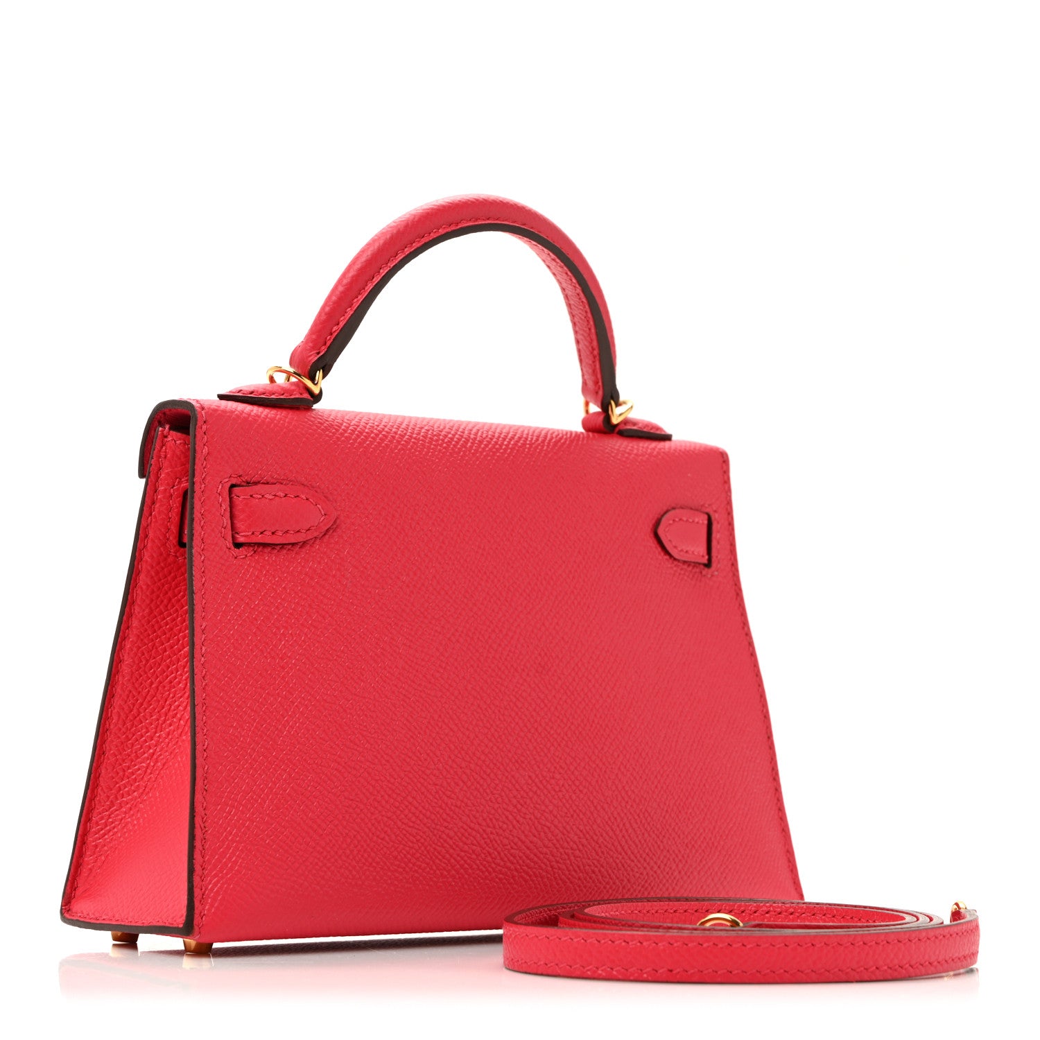 Hermes Epsom Mini Kelly Sellier 20 Rose Extreme 5 of 43