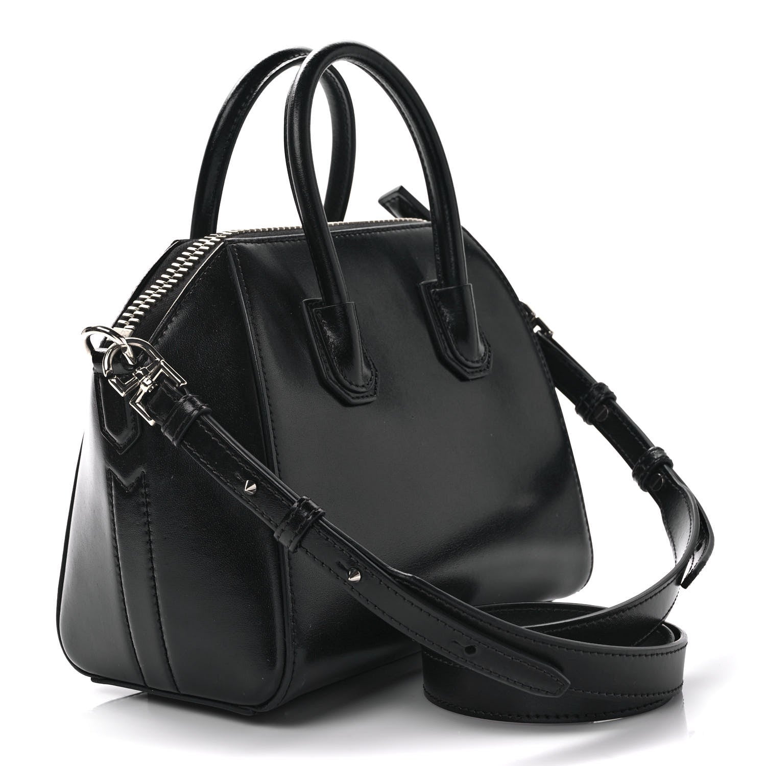 Givenchy Shiny Lord Calfskin Mini Antigona Black 3 of 9