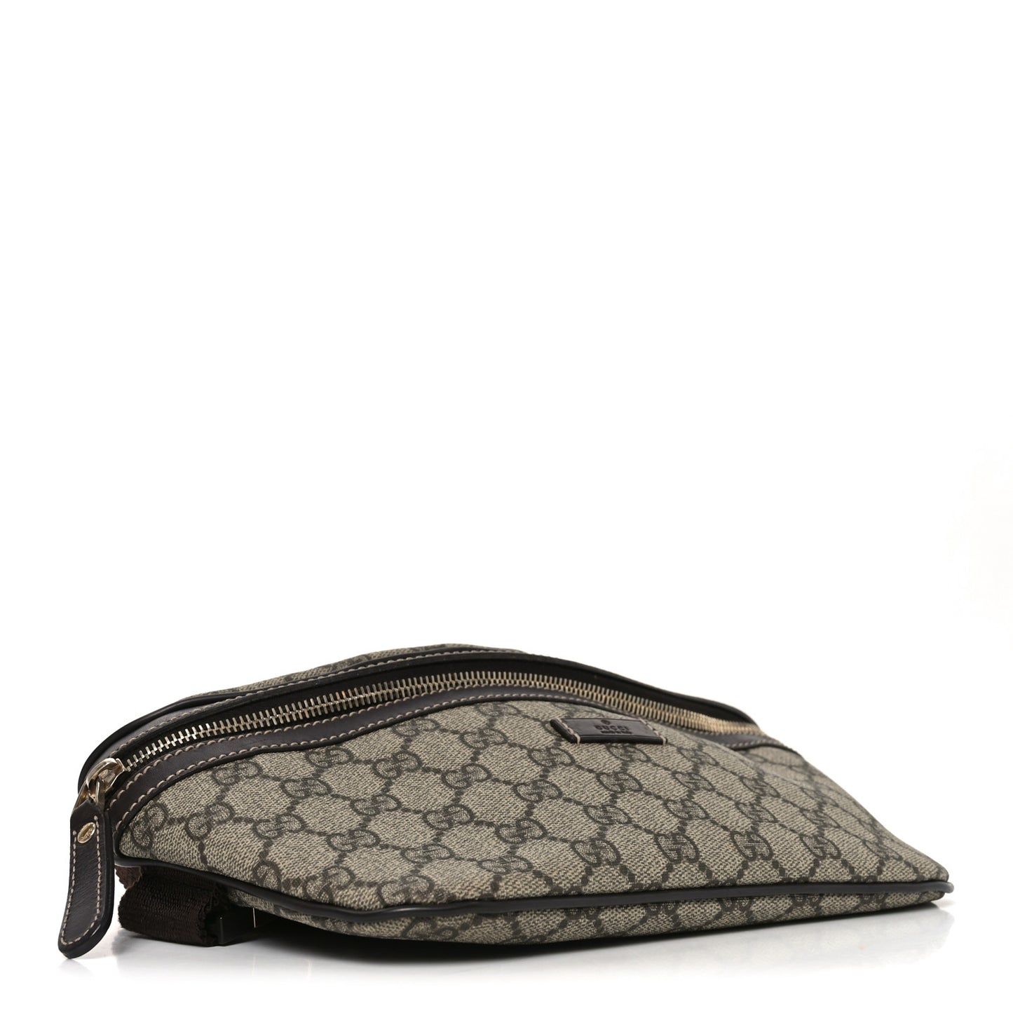 GG Supreme Monogram Belt Bag Dark Brown