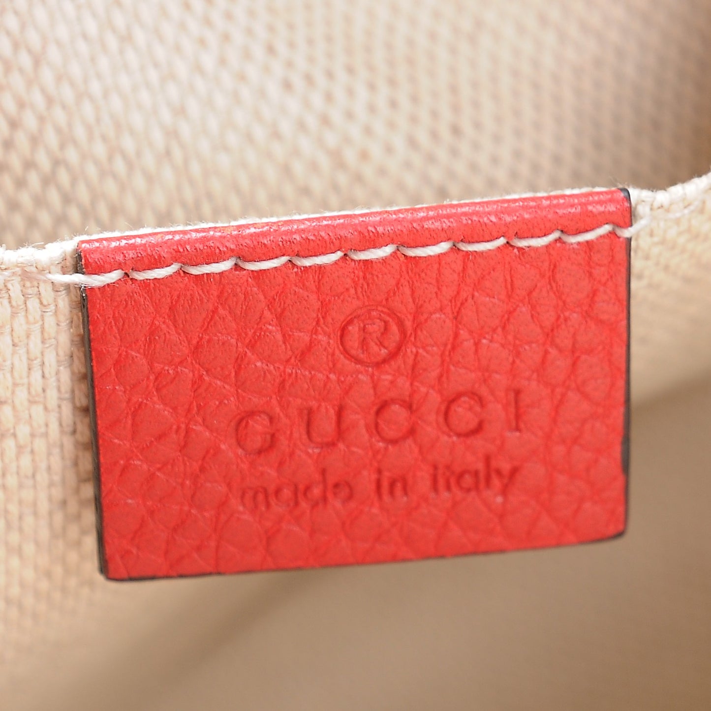 Pebbled Calfskin Small Soho Disco Bag Tabasco Red