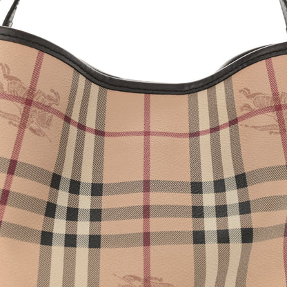 Burberry Haymarket Check Small Canterbury Tote Chocolate 8 of 17