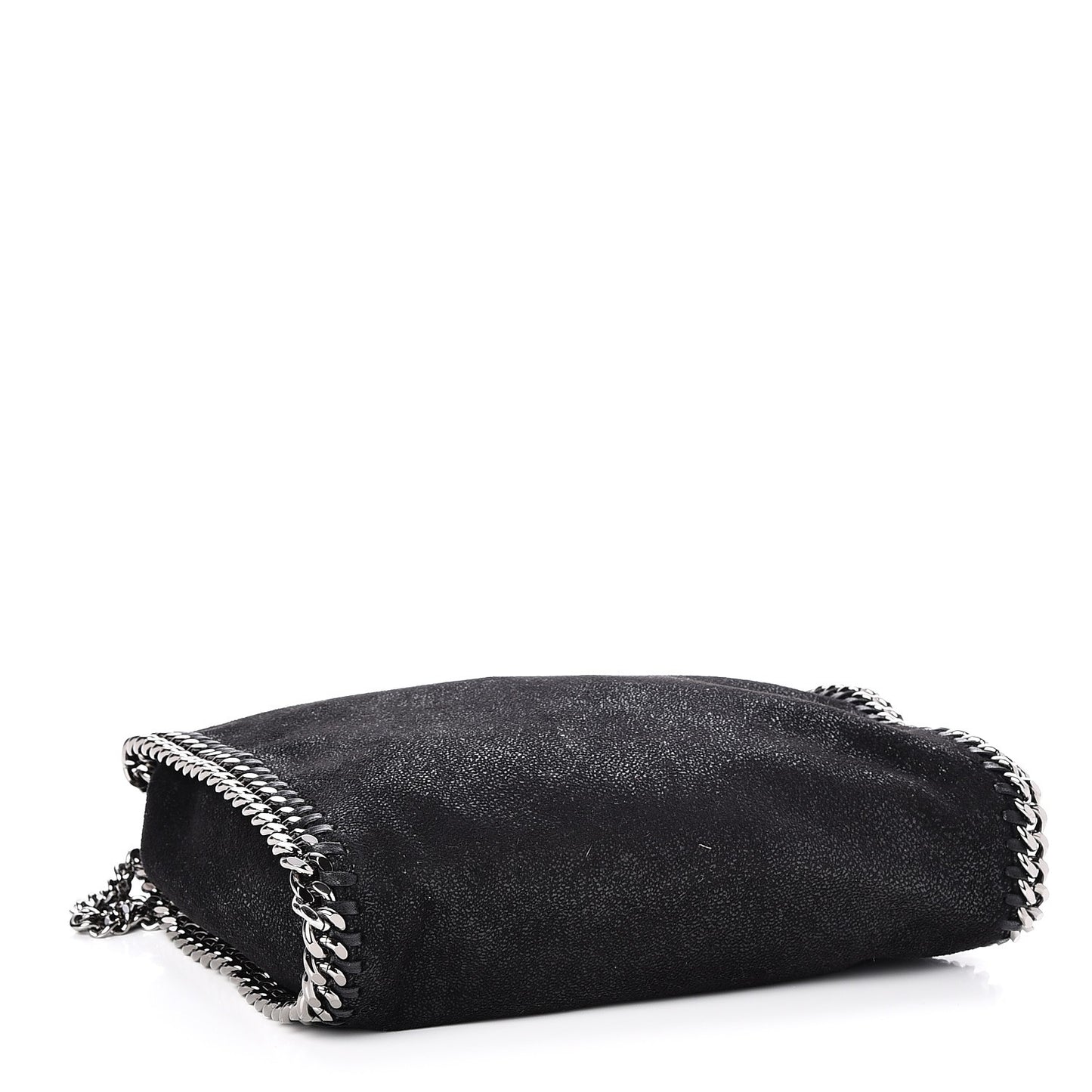 Shaggy Deer Mini Falabella Fold Over Tote Black