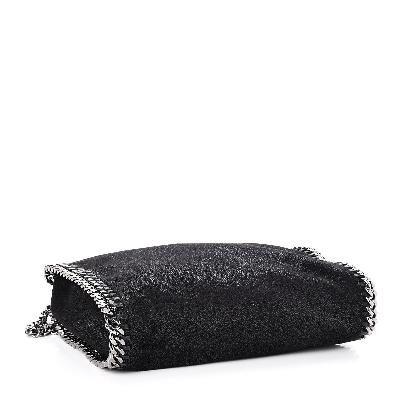 Stella McCartney Shaggy Deer Mini Falabella Fold Over Tote Black 4 of 6