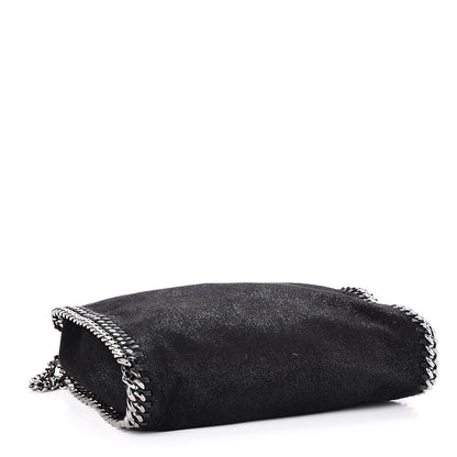 Stella McCartney Shaggy Deer Mini Falabella Fold Over Tote Black 4 of 6