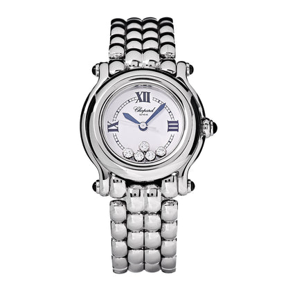 Chopard Stainless Steel 5 Diamond 26mm Happy Sport Quartz Watch 1 of 6