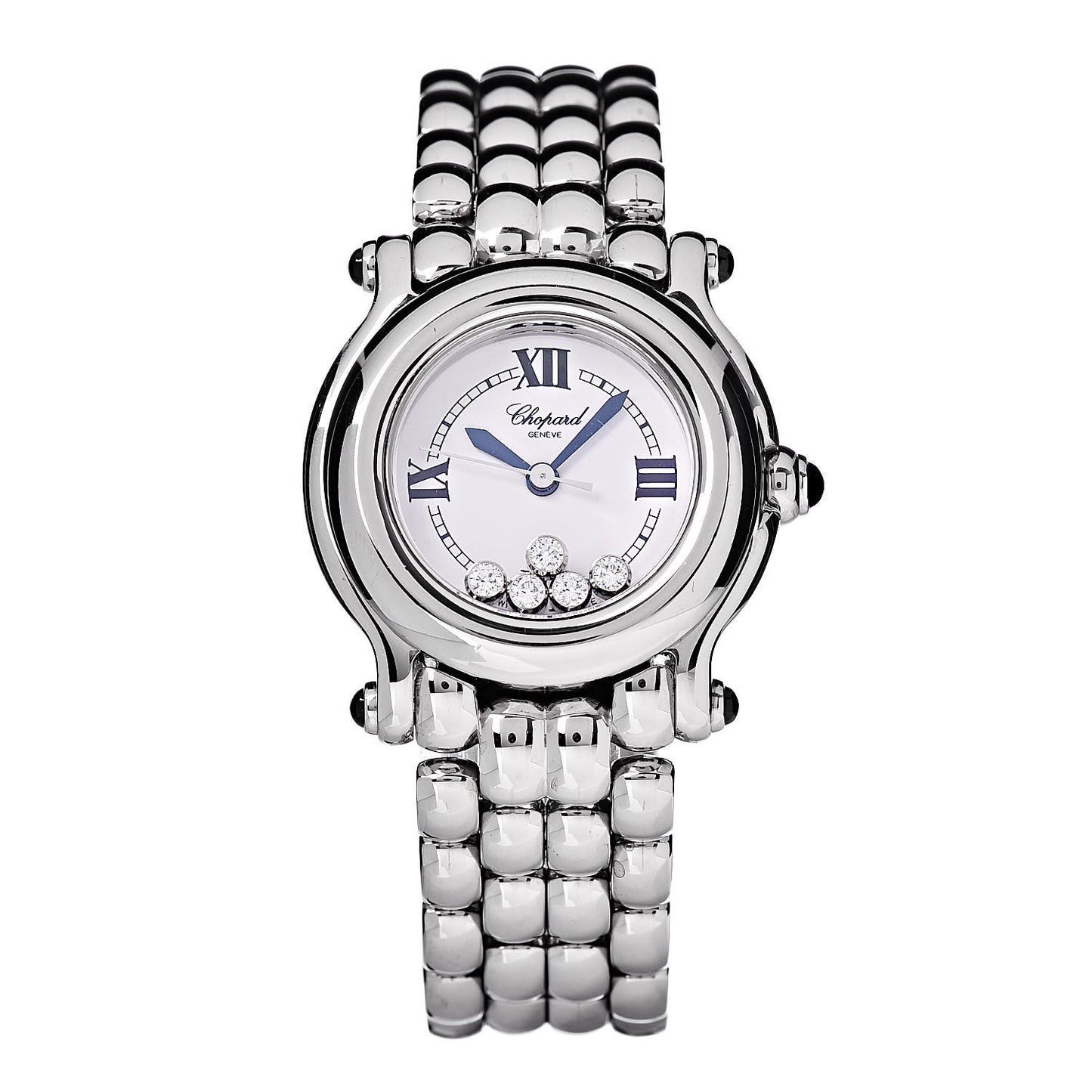 Stainless Steel 5 Diamond 26mm Happy Sport Quartz Watch