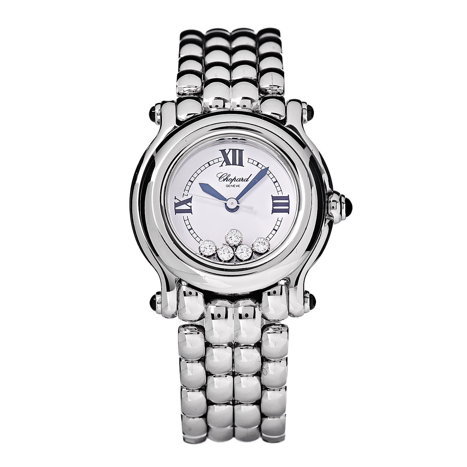 Chopard Stainless Steel 5 Diamond 26mm Happy Sport Quartz Watch 1 of 6