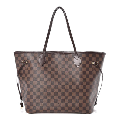 Louis Vuitton Damier Ebene Neo Neverfull MM Rose Ballerine 1 of 13